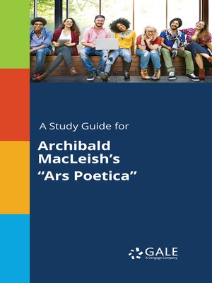 cover image of A Study Guide for Archibald MacLeish's "Ars Poetica"